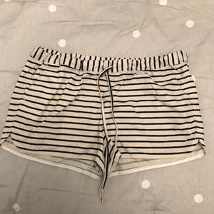 J Crew Factory - striped drawstring shorts